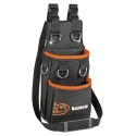 Bahco Polyester Tool Pouch with Shoulder Strap Black Orange 380mm x 200mm x 10mm 3875-MHP6