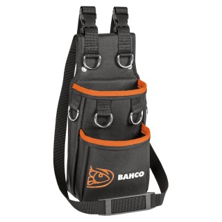 Bahco Polyester Tool Pouch with Shoulder Strap Black Orange 380mm x 200mm x 10mm 3875-MHP6