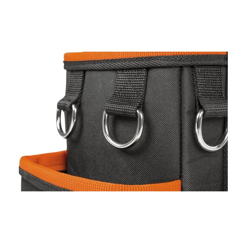 Bahco Polyester Tool Pouch with Shoulder Strap Black Orange 380mm x 200mm x 10mm 3875-MHP6