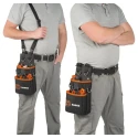 Bahco Polyester Tool Pouch with Shoulder Strap Black Orange 380mm x 200mm x 10mm 3875-MHP6