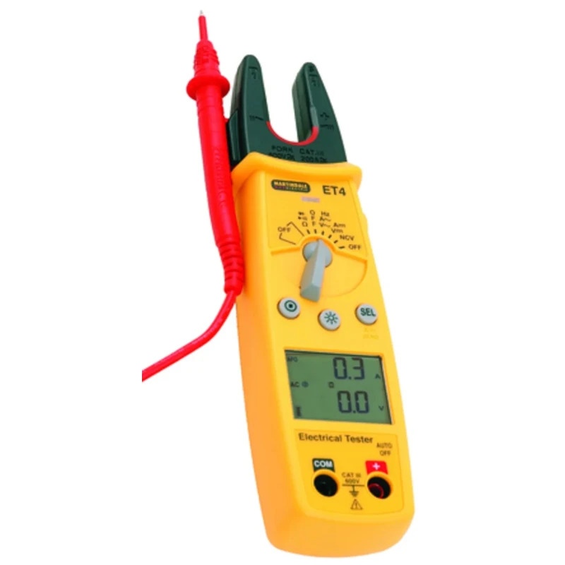 Martindale Multifunction Tester ET4 600V MOSFET Electrical Tester with Non-Contact Voltage Indicator