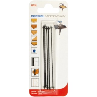 Dremel Reciprocating Saw Blade 5-Piece Set 100 mm Length, 6 Teeth Per Inch 2615MS51JA