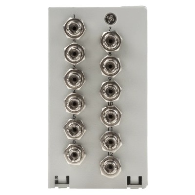 RS PRO 12 Port ST Single Mode Demarcation Box Enclosure with Din Rail Mounting 110mm Height 60mm Length 113mm Width 172-7333