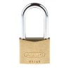 ABUS Keyed Brass Padlock Weatherproof 6 mm Shackle, 65 mm Body 65/40HB40 KA6401