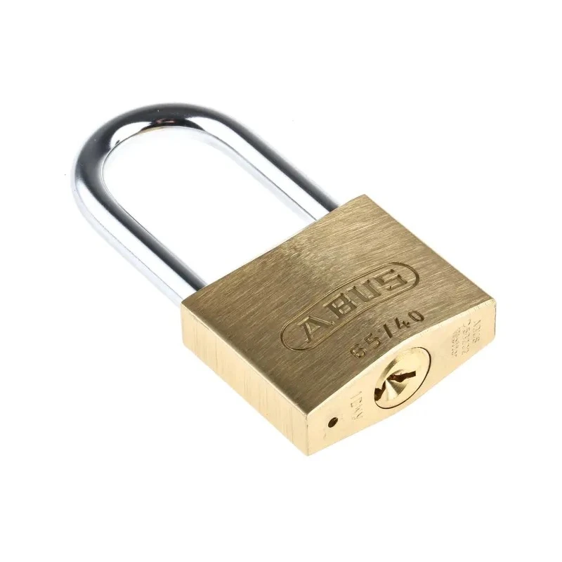 ABUS Keyed Brass Padlock Weatherproof 6 mm Shackle, 65 mm Body 65/40HB40 KA6401