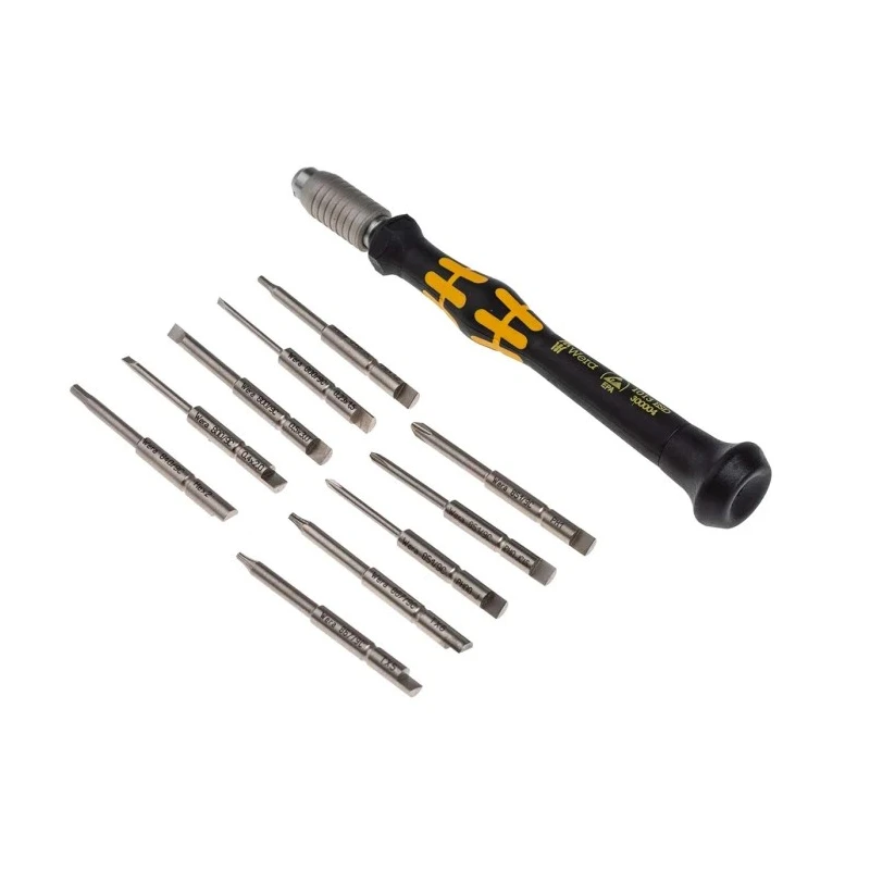 Wera Hexagon, Phillips, Slotted, Torx 11-Piece ESD Safe Screwdriver Set 05073670001