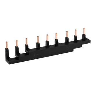 Lovato Electric 3 Phase Busbar, 690 V Rated Operational Voltage, 63 A Current, 45 mm Pitch 11SMX9033