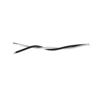 TE Connectivity SPEC 44 Series White, Black 0.38 mm² Hook Up Wire, 22 AWG, 19/34 Strands, 100 m Length 44A0121-22-0/9
