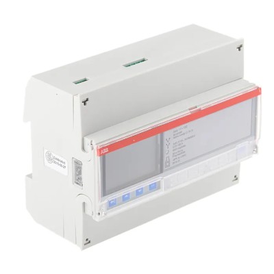 ABB 3 Phase Transformer Connected LCD Energy Meter 3-Phase 1A Current Rating A44 Series 2CMA170533R1000 A44 111-100