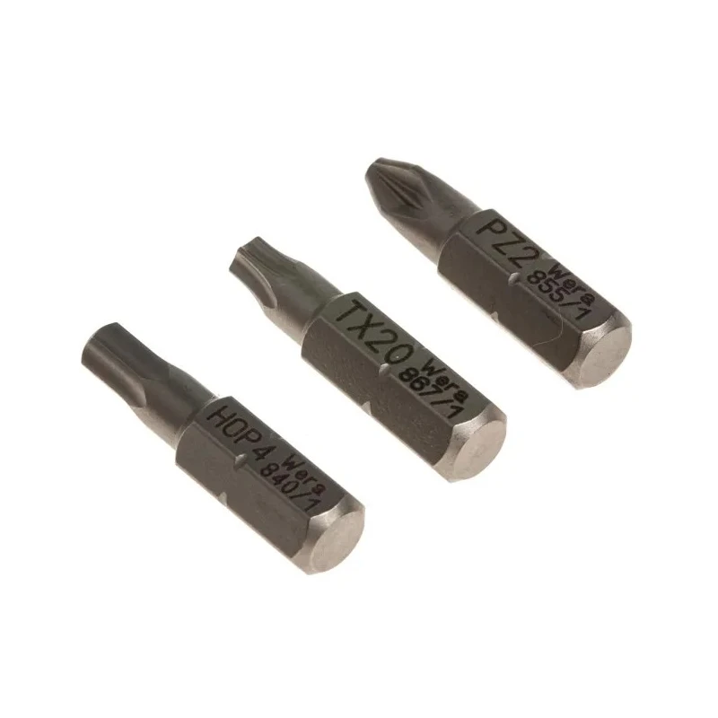 Wera Ratchet Screwdriver 1/4 in Hex Drive Phillips, Pozidriv, Slotted, Torx, 87mm Length 05073645001