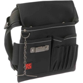 RS PRO Durable Polyester 3 Pocket Tool Bag with Adjustable Belt and Pen Holder 788-7220
