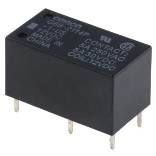 Omron PCB Power Relay 12V DC Coil 5A Switching Current G6B-2114P-1-US DC12