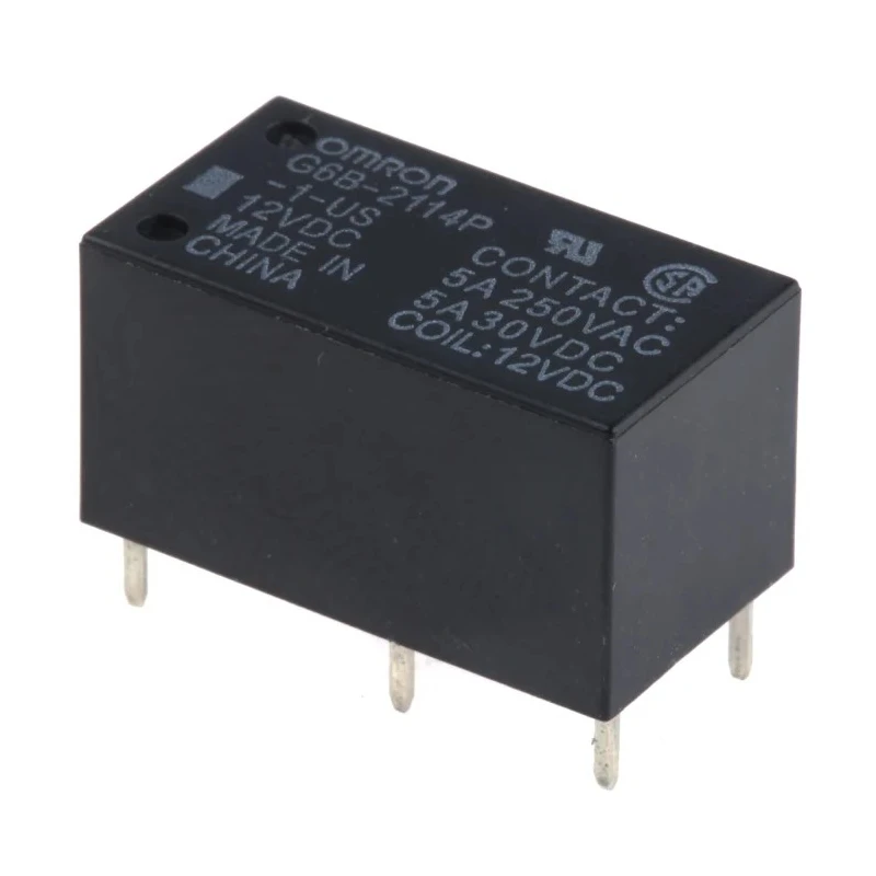 Omron PCB Power Relay 12V DC Coil 5A Switching Current G6B-2114P-1-US DC12