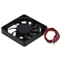 RS PRO Axial Fan DC Sealed Sleeve 12V DC 3W 35.7 m³/h 4600 RPM IP44 60 mm Square Frame IP44
