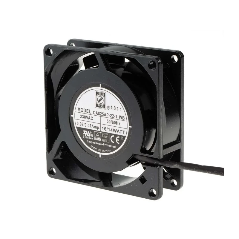 RS PRO AC Dual Ball Bearing Axial Fan, 230V AC, 9W Power, 25 CFM Airflow, 3000 RPM, IP44, 80 mm Frame RS PRO 789-7873