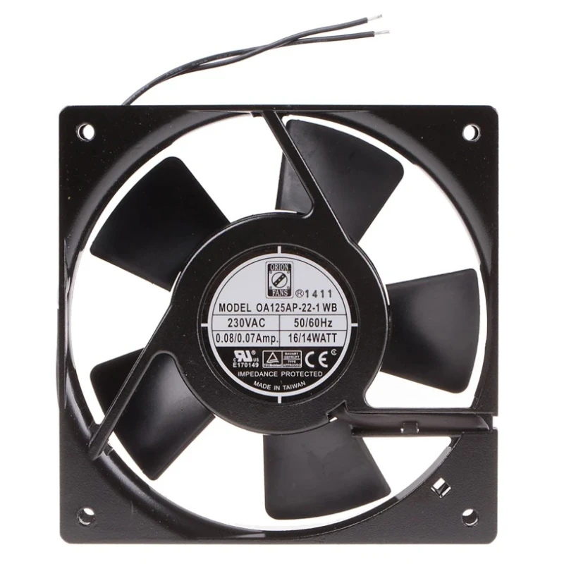 RS PRO AC Dual Ball Bearing Axial Fan 230V AC 14W 127.4 m³/h 2900 RPM IP44 IP44