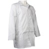RS PRO White Unisex Reusable ESD Lab Coat Size S 880mm Length Polyester Cotton CE 789-8084