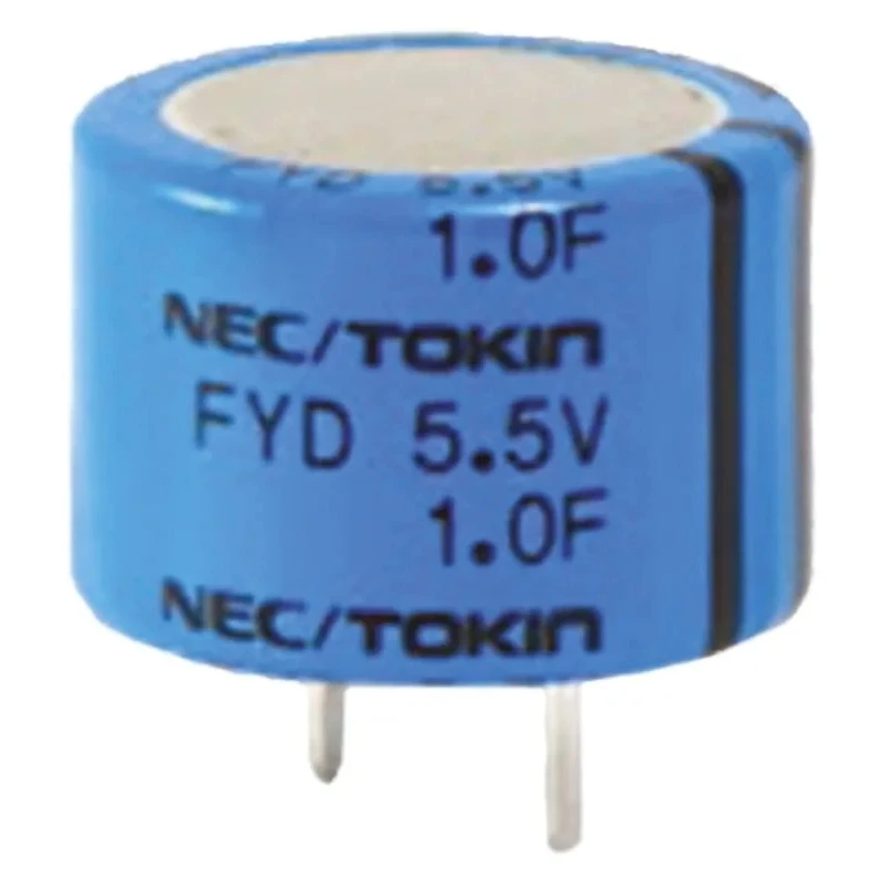 KEMET 0.1 F 5.5V dc Supercapacitor Through Hole Radial Terminal Electric Double Layer -20 to 80 % Tolerance FYD0H104ZF