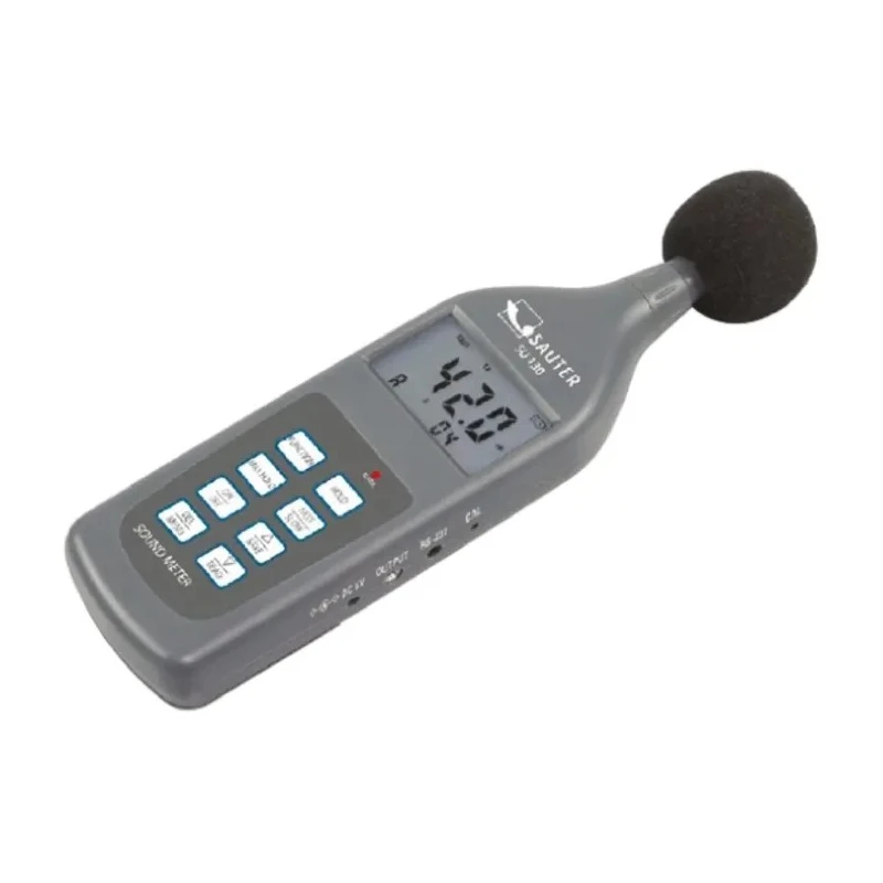 Sauter Sound Level Meter 30 dB to 130 dB with LCD Display and RS232 Interface SU 130