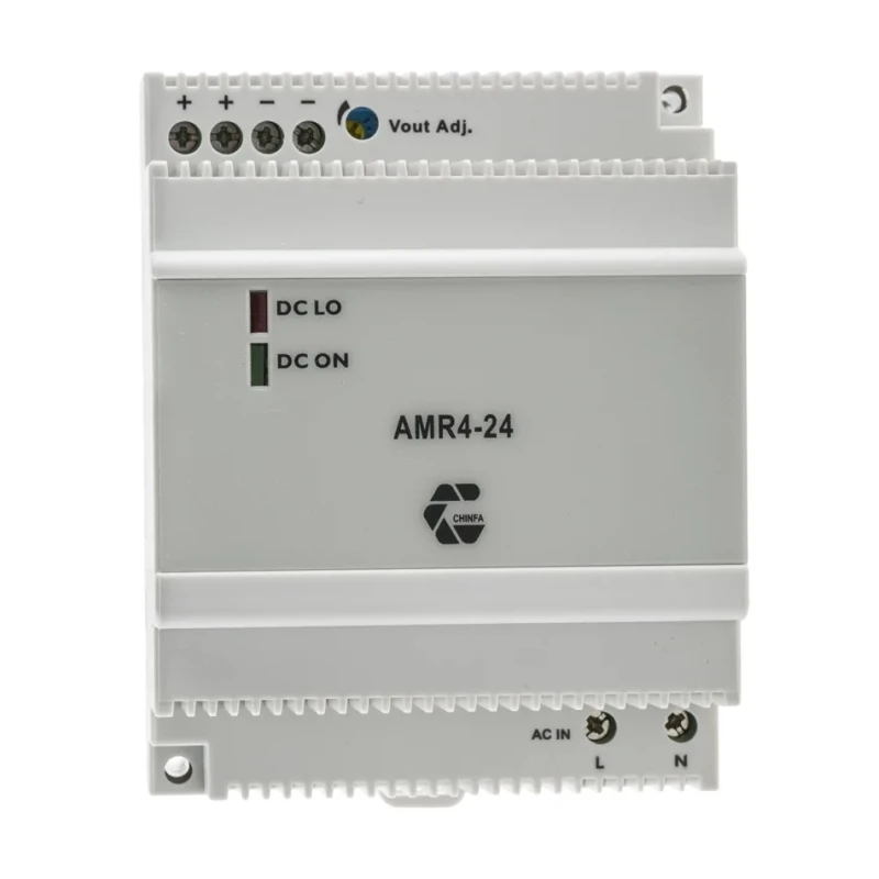 Chinfa AMR4 Switched Mode DIN Rail Power Supply 264V AC Input, 24V DC 2.5A Output, 60W 