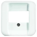 Busch Jaeger - ABB RJ45 Flush Mount Network Faceplate Alpine White 54x54x9mm RJ45 