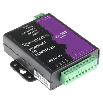 Brainboxes Ethernet Media Converter 8 Ports, 100Mbps, Ethernet 10 BaseT / 100 BaseTX ED-008