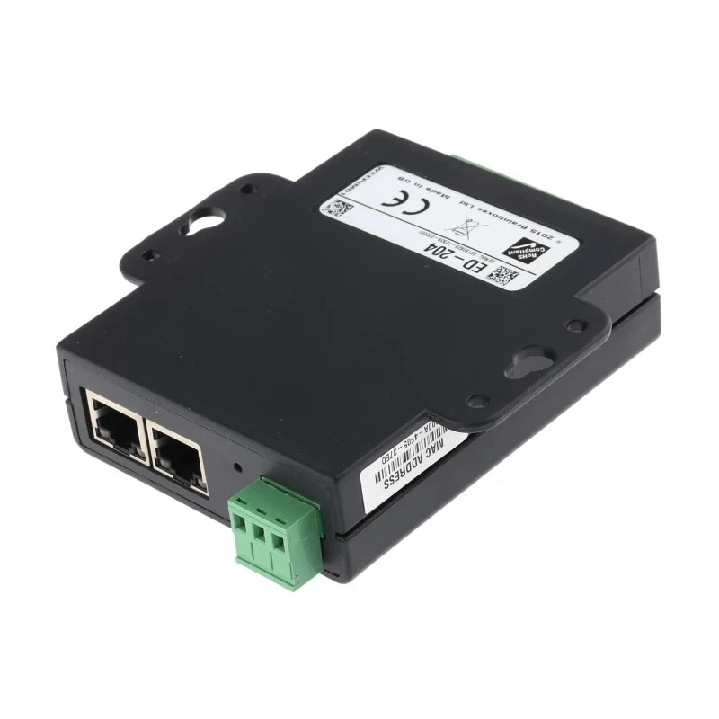 Brainboxes Industrial Ethernet Media Converter with 7 Ports, 4 Outputs, Ethernet 10 BaseT 100 BaseTX, 100Mbps ED-204