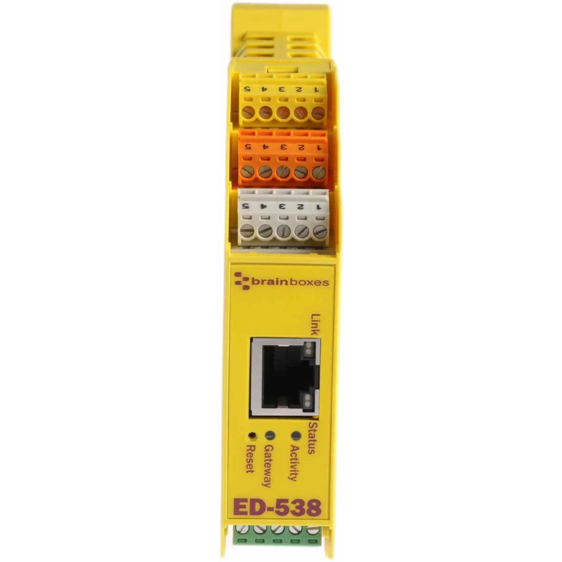 Brainboxes Ethernet Media Converter 10Base-T, 100Base-TX, 100Mbps ED-538