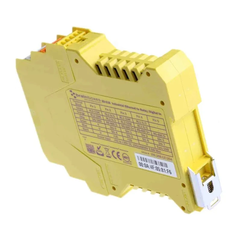 Brainboxes Ethernet Media Converter 10Base-T, 100Base-TX, 100Mbps ED-538