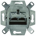 Busch Jaeger - ABB RJ45 Flush Shielded Data Connection Outlet 2 Outlets Grey 