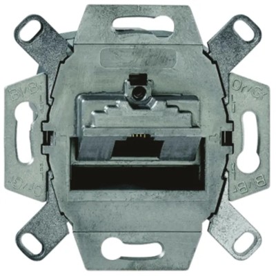 Busch Jaeger - ABB RJ45 Flush Shielded Shield Type Data Connection Outlet 71x71x45mm Germany 