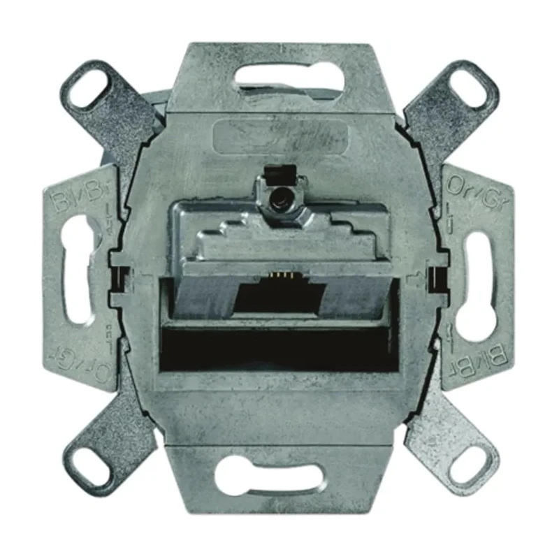 Busch Jaeger - ABB RJ45 Flush Shielded Shield Type Data Connection Outlet 71x71x45mm Germany 
