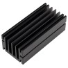 RS PRO Heatsink Universal Rectangular Aluminium Black Anodised 4.5°C/W 33mm Height 100mm Length 46mm Width 789-8554