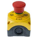 Lovato Electric S1PY Series Twist Release Emergency Stop Push Button, Surface Mount, 1 NC, IP69K, IP67, IP66 