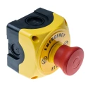 Lovato Electric Pull Release Emergency Stop Push Button Surface Mount 1 NC IP66 IP67 IP69K S1PY