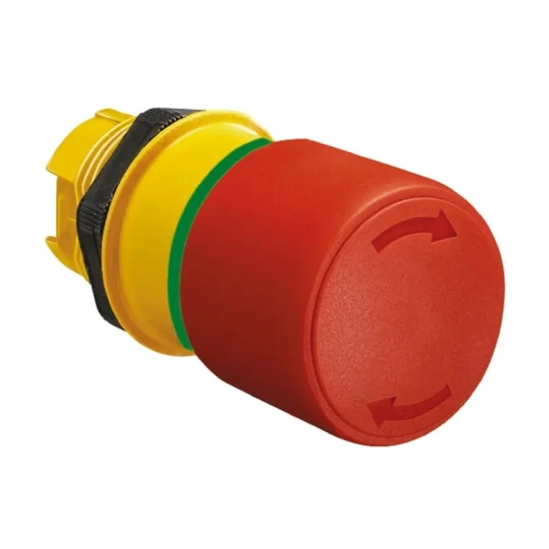 Lovato Electric Platinum Series Twist Release Emergency Stop Push Button 22 mm Cutout IP67 IP69K IP66 LPCB6634
