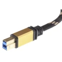 Roline USB Cable Male USB Type A to Male USB 3.0 USB Type B Gold Black 1.8 m 11.02.8902-10