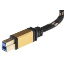 Roline USB Cable Male USB Type A to Male USB 3.0 USB Type B Gold Black 1.8 m 11.02.8902-10