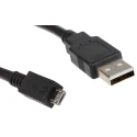 Roline USB Cable Male USB Type A to Male Micro USB Type B USB 2.0 Black 1.8 m 11.02.8752-10