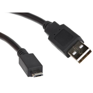 Roline USB Cable Male USB Type A to Male USB 2.0 Micro USB Type B, Black, 800mm 11.02.8754-10