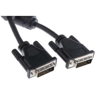Roline Male DVI-D to Male DVI-D Cable 1 m Black Sheath Polyvinyl Chloride 11.04.5521-25
