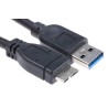 Roline USB Cable Male USB Type A to Male Micro USB A USB 3.0 Black 2m 11.02.8874-10