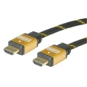 Roline Gold series 2 m High Speed HDMI Cable Male to Male Black Gold 11.04.5502-20