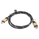Roline Gold series High Speed 1 m HDMI Cable Male to Male with Ethernet, Black, Gold 11.04.5501-20
