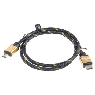 Roline Gold series High Speed 1 m HDMI Cable Male to Male with Ethernet, Black, Gold 11.04.5501-20