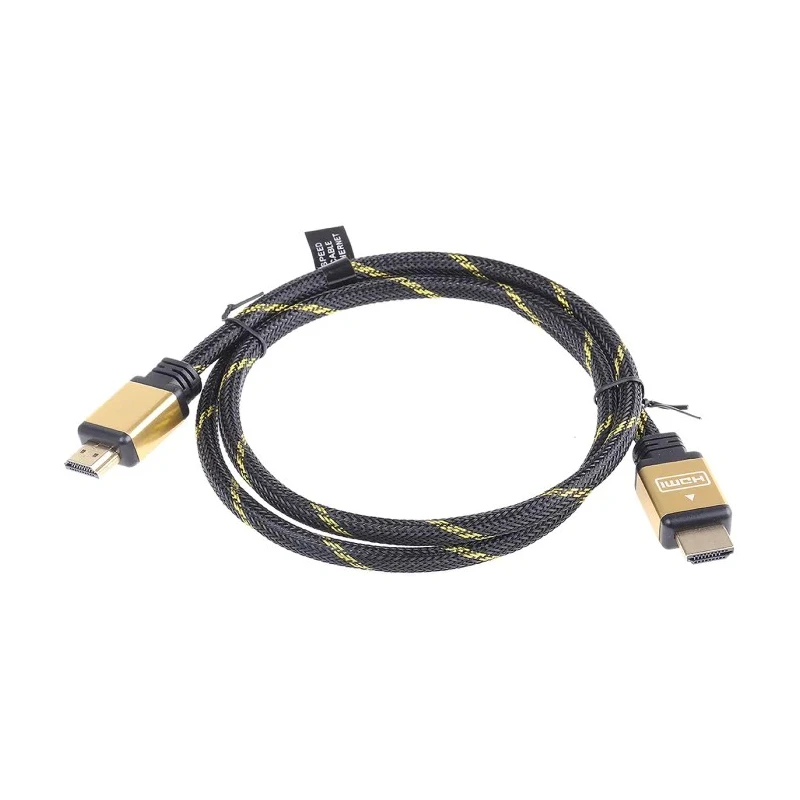 Roline Gold series High Speed 1 m HDMI Cable Male to Male with Ethernet, Black, Gold 11.04.5501-20