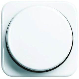 Busch Jaeger - ABB White Thermoplastic Light Switch Cover 54mm x 54mm x 21mm 2115-214