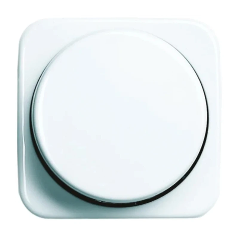 Busch Jaeger - ABB White Thermoplastic Light Switch Cover 54mm x 54mm x 21mm 2115-214