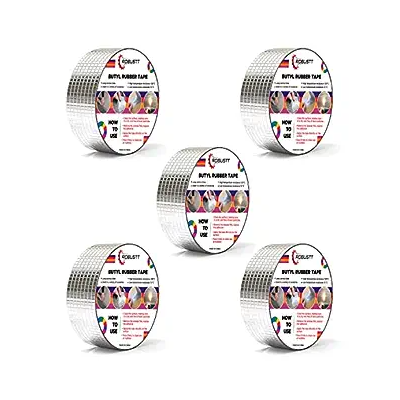 robustt-5cm-x-5mts-waterproof-aluminium-foil-rubber-tape-for-all-repair-and-leakage-solutions-grey-pack-of-5-57088