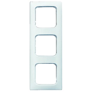 Busch Jaeger - ABB Reflex SI White 3 Gang Thermoplastic Light Switch Frame 2513-214K-102